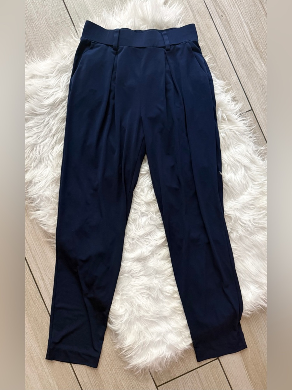 Express Navy Blue Straight Leg Dress Pants